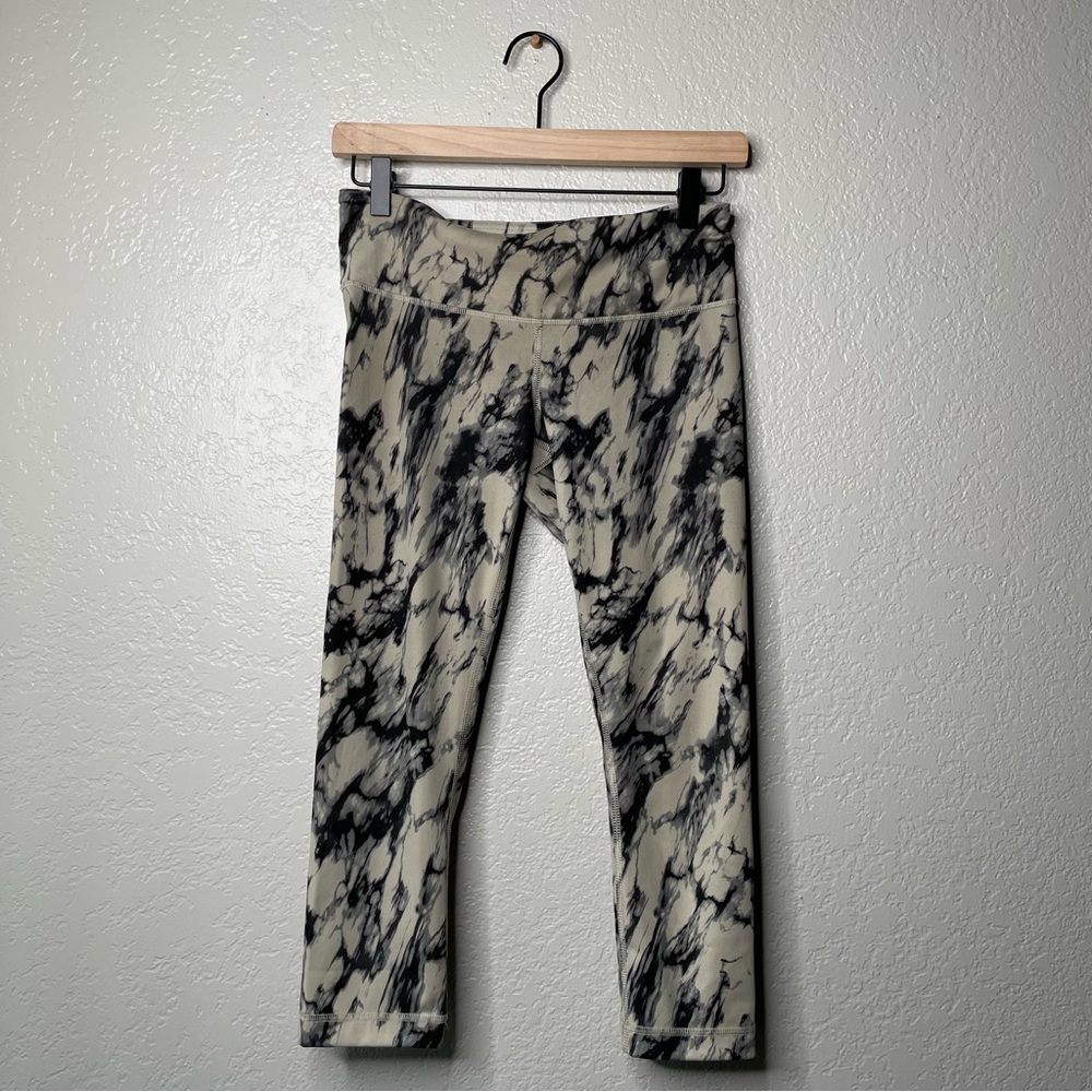 Lululemon Wunder Under Crop Leggings Great Granite Black Mojave Tan - Picture 2 of 10